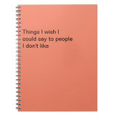 Grappige mensen die ik niet leuk vind notitieboek (Voorkant)