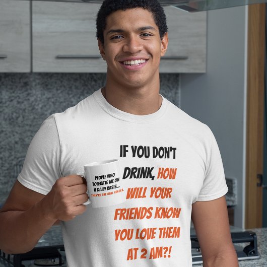 Grappige mensen die me tolereren zijn echte helden mok