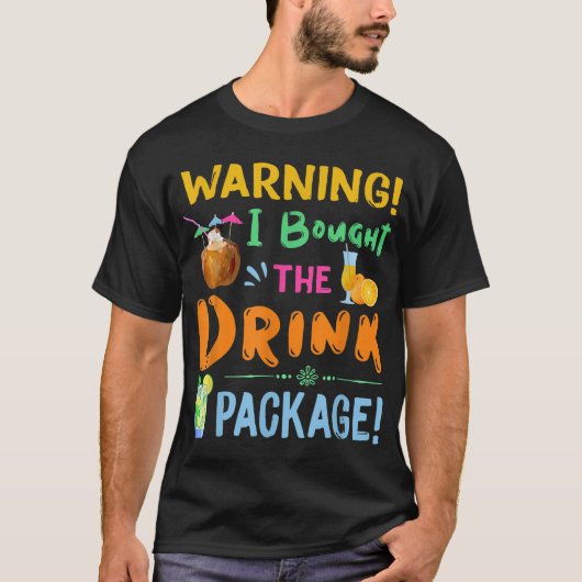 Grappige mensen die waarschuwen dat ik de Drink pa T-shirt (Voorkant)