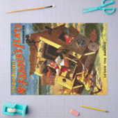 Grappige Mensen Kip Kat Varken Decoupage Tissuepapier (Craft)