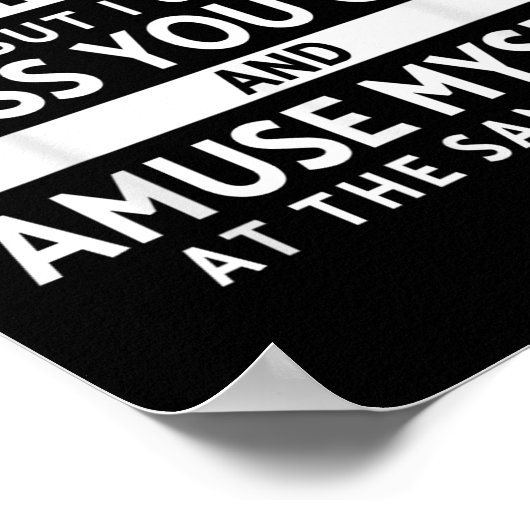 Grappige mensen zeggen dat ik niet kan multitasken poster (Hoek)