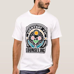 Grappige mentale gezondheid counseling elke dag t-shirt