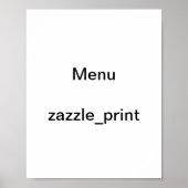 grappige menu's poster (Voorkant)