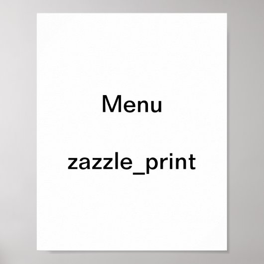 grappige menu's poster (Voorkant)
