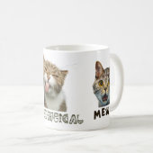 Grappige Meow Kattengezichtjes Witte Klassieke Mok (Voorkant rechts)