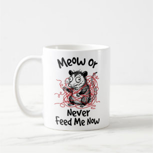 Grappige Meow Klassieke Mok voor Koffieliefhebbers