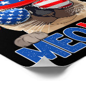 Grappige Meowica Siamese Kat Lover Eigenaar USA Vl Poster (Hoek)