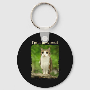 Grappige Meowl Meme, Kat Uil Meme Brainrot Gen Alp Sleutelhanger