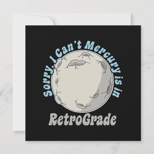 Grappige Mercurius Retrograde (Achterkant)