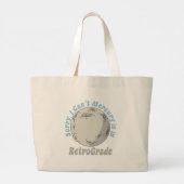 Grappige Mercurius Retrograde Grote Tote Bag (Achterkant)