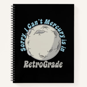 Grappige Mercurius Retrograde Notitieboek