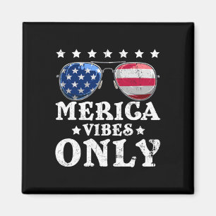 Grappige Merica Sfeer Alleen Amerikaanse Vlag Zonn Magneet