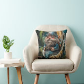 Grappige Merman Gnome beeldje in Seashell - Unde Kussen (Stoel)