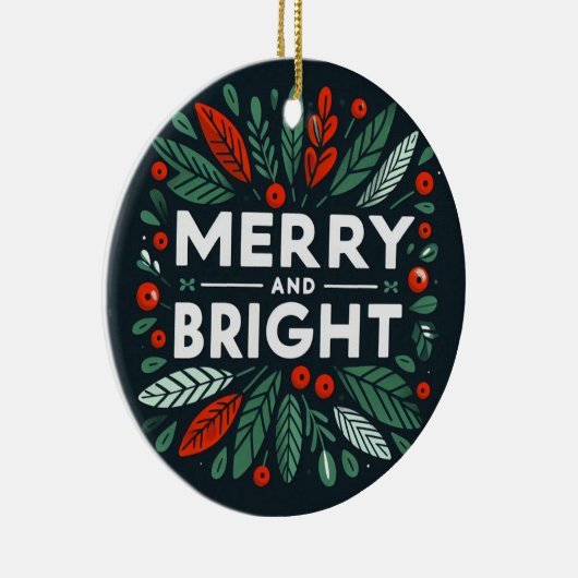 Grappige Merry en Bright elf liet me het doen Keramisch Ornament (Rechts)