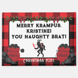 Grappige Merry Krampus Gepersonaliseerde Custom Ch Magneet