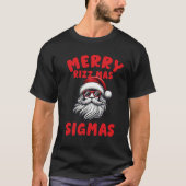 Grappige Merry Rizz Mas Sigmas ,Vrolijk Kerstfeest T-shirt (Voorkant)