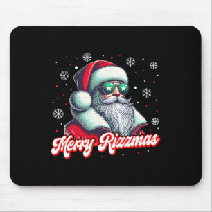 Grappige Merry Rizzmas Rizz Santa Claus Christmas Muismat