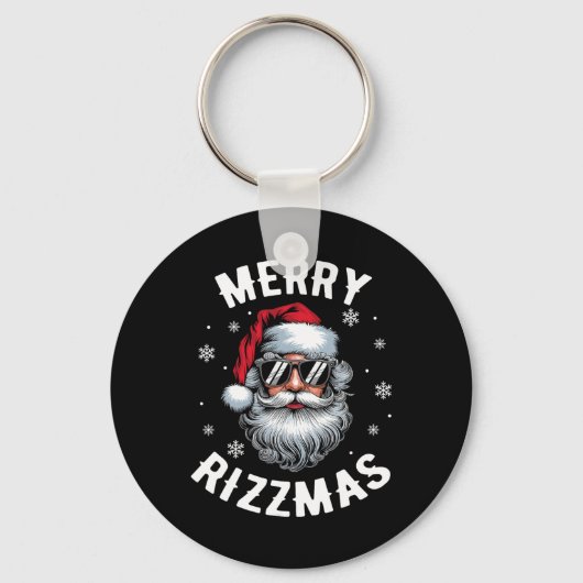 Grappige Merry Rizzmas Sigmas Kinder Tiener School Sleutelhanger (Voorkant)