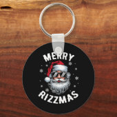 Grappige Merry Rizzmas Sigmas Kinder Tiener School Sleutelhanger (Voorkant)