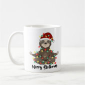 Grappige Merry Slothmas Sloth Koffiemok (Links)