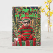 Grappige Merry Xmas Kaart (Gele Bloem)