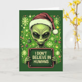 Grappige Merry Xmas Kaart (Gele Bloem)