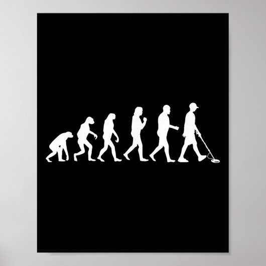 Grappige metaaldetectie kunst voor mannen vrouwen  poster (Voorkant)