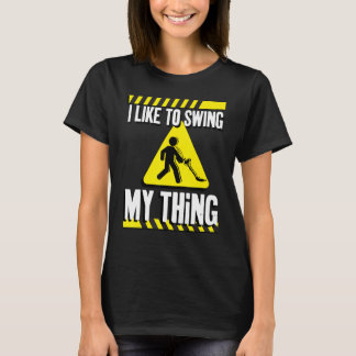 Grappige metaaldetector het ontdekken t-shirt