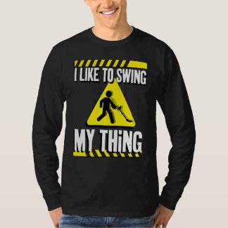 Grappige metaaldetector het ontdekken t-shirt