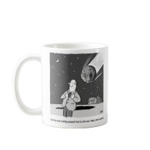 Grappige meteoor die de aarde raakt. sterrenkundet