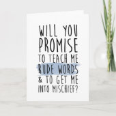 grappige meter/peetvader/peetouderskaart (Voorkant)