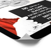 Grappige mevrouw Claus Mugshot gearresteerd op Chr Poster (Hoek)