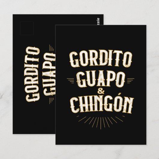 Grappige Mexicaan in het Spaans Briefkaart (Voorkant / Achterkant)