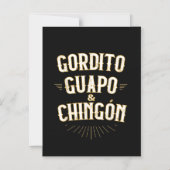 Grappige Mexicaan in het Spaans Magnetische Uitnodiging (Voorkant)