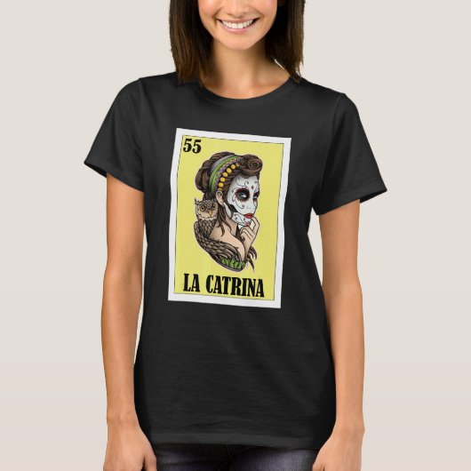 Grappige Mexicaan - La Catrina T-shirt (Voorkant)