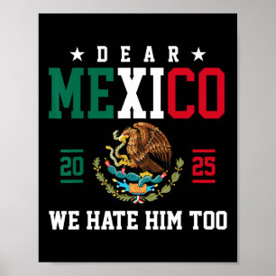 Grappige Mexicaanse empathie Beste Mexico, we hate Poster