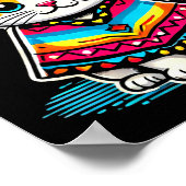 Grappige Mexicaanse Kat Cinco De Mayo Kat Sombrero Poster (Hoek)