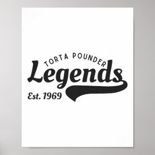 Grappige Mexicaanse Latino Torta Pounder Legends C Poster