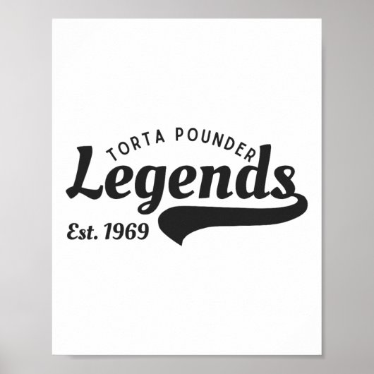 Grappige Mexicaanse Latino Torta Pounder Legends C Poster (Voorkant)