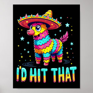 Grappige Mexicaanse partij Cinco de Mayo Party Pin Poster