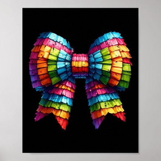 Grappige Mexicaanse partij Coquette Bow Cinco de M Poster (Voorkant)