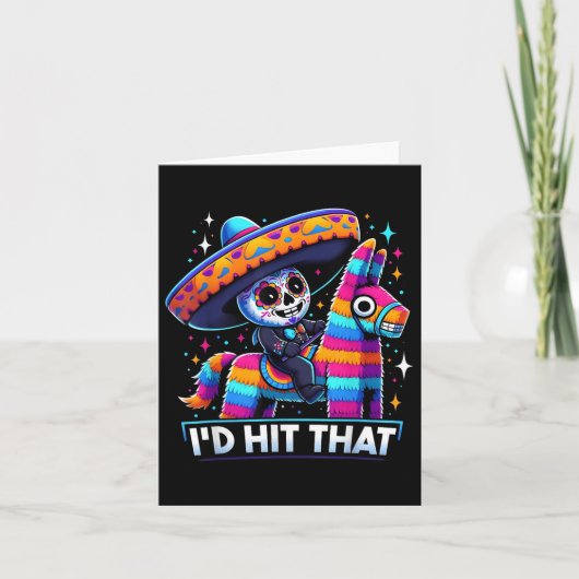 Grappige Mexicaanse partij Pinatas heeft die Cinco Kaart (Voorkant)