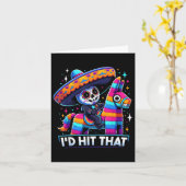 Grappige Mexicaanse partij Pinatas heeft die Cinco Kaart (Gele Bloem)