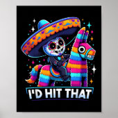 Grappige Mexicaanse partij Pinatas heeft die Cinco Poster (Voorkant)