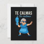 Grappige Mexicaanse Spaanse oma Aankondiging (Voorkant)