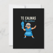 Grappige Mexicaanse Spaanse oma Aankondiging (Achterkant)