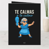 Grappige Mexicaanse Spaanse oma Bedankkaart (Achterkant)