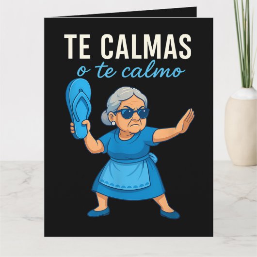 Grappige Mexicaanse Spaanse oma Bedankkaart (Voorkant)