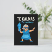 Grappige Mexicaanse Spaanse oma Briefkaart (Staand voorkant)