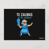 Grappige Mexicaanse Spaanse oma Briefkaart (Achterkant)